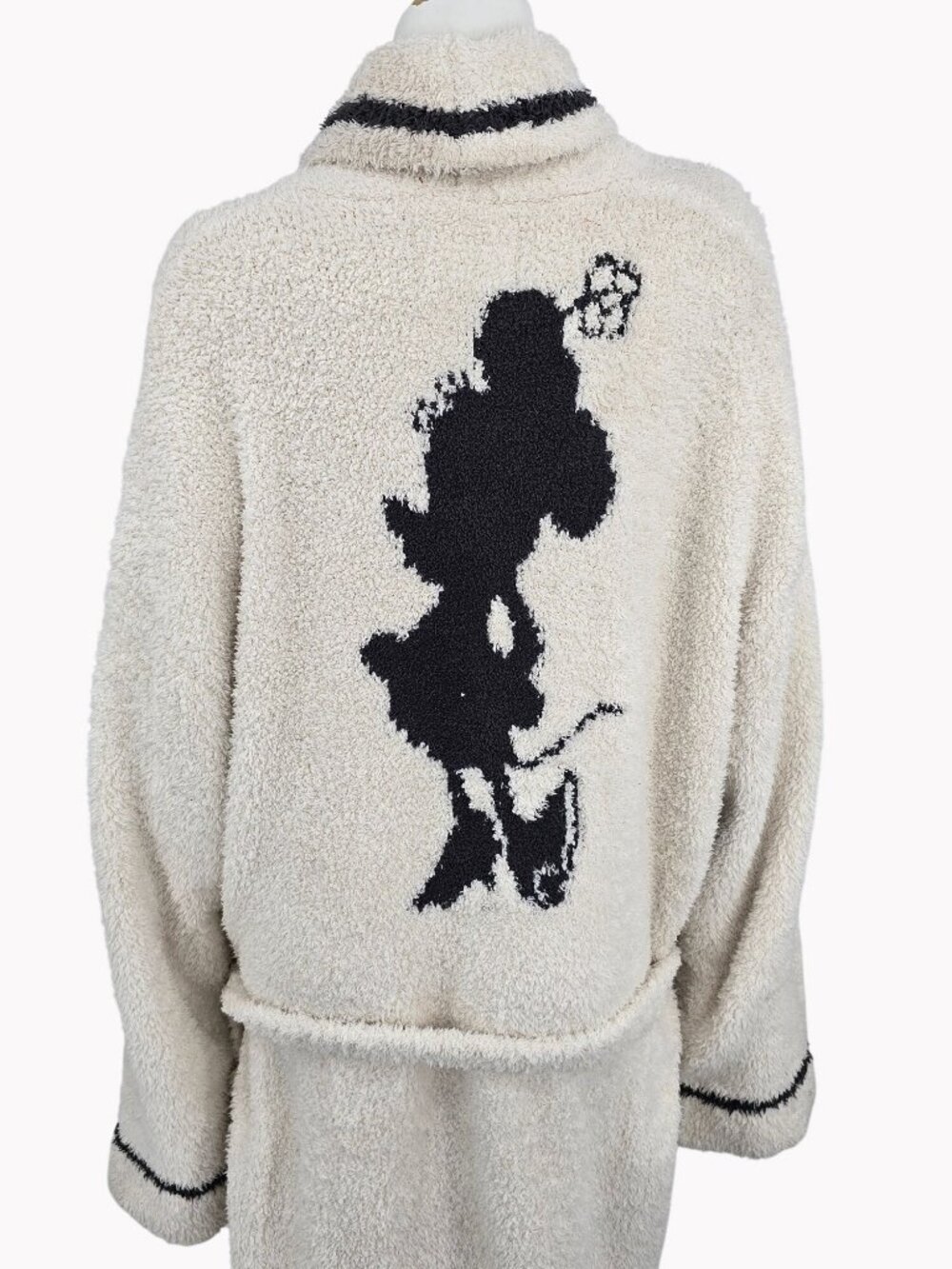 Barefoot Dreams Disney Minnie Mouse Robe Plus Size 3 CozyChic Cream Belted